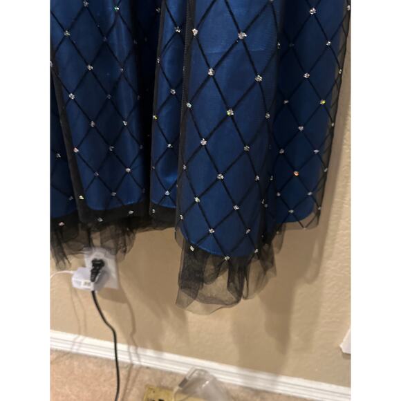 Women’s Blu Sage  Blue Midi Party Dress. Size 16W - Picture 5 of 6